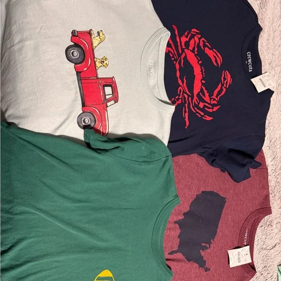 Bundle J. Crew Kids Tee with Red Crab and Truck Design - Picture 3 of 5